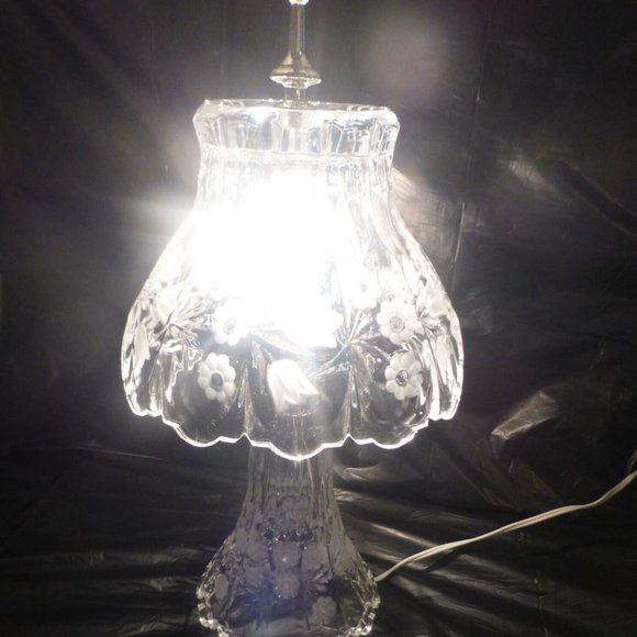 MYCOL -  Pinwheel CRYSTAL TABLE LAMP Electric Lamp Vintage Lamp Night Light - Picture 5 of 6
